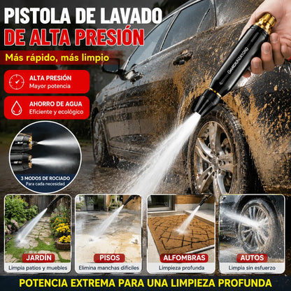 【4 piezas】Nueva boquilla de lavado de autos de alta presión, universal para regar flores, lavar autos y limpiar el suelo