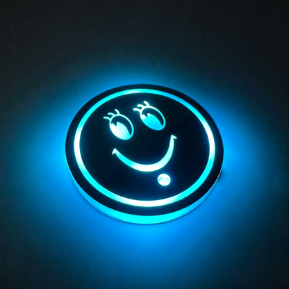 【3 artículos por 27 euros】🚗💡Posavasos coloridos para el interior del coche con luces LED