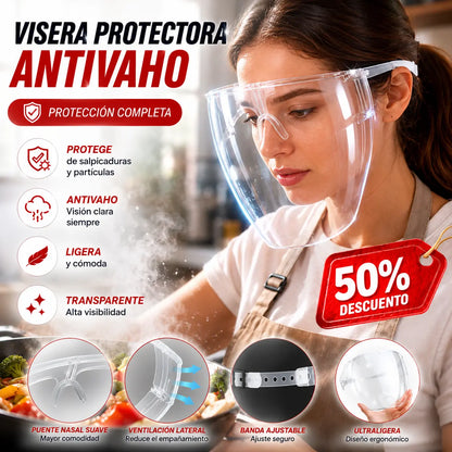 🔥【Compre 1 y obtenga 1 gratis】【2 piezas】 Protector facial  Protege contra gotas, niebla, viento, ojos, polvo y humos.