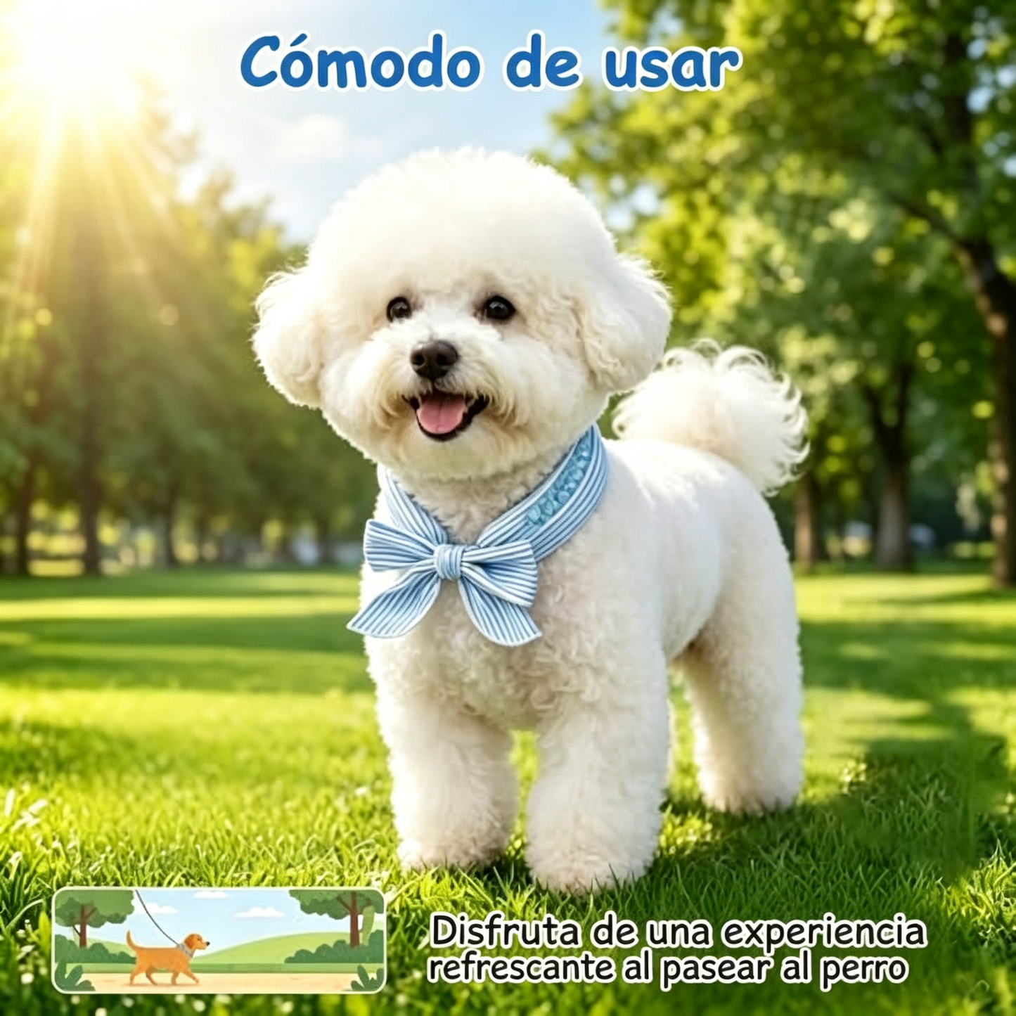 🐾【6 artículos por 26 euros】🌬Bufanda refrescante de hielo para mascotas！