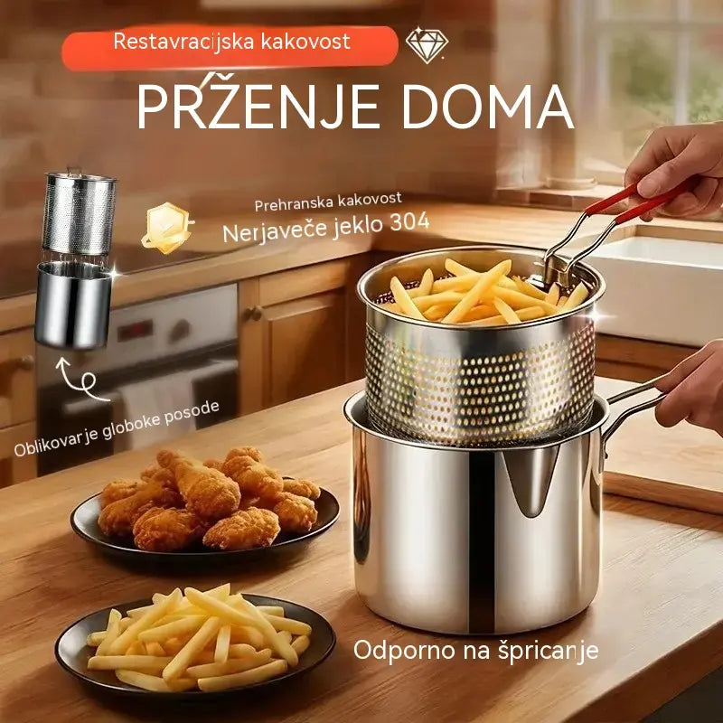 🔥Zadnji dan posebne ponudbe, prihranite 49 %!🎁 Večnamenski cvrtnik iz nerjavečega jekla 304