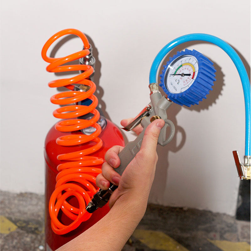 👍👍Conversión de botella extintora de incendios casera a cilindro de gas para gran altitud, cilindro de gas para acampar al aire libre y picnic, válvula de gas recargable.