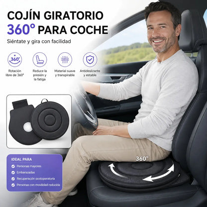 📢📢¡50% DE DESCUENTO!⏰Cojín de asiento giratorio de 360°🚗