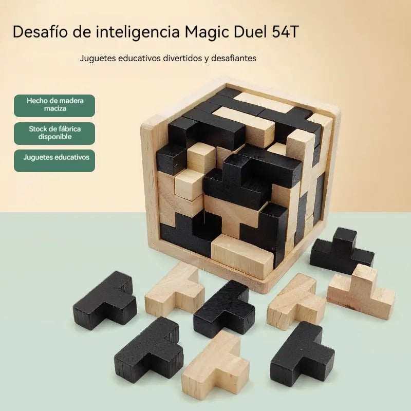🧠✨ 🎁Juego de rompecabezas de juguete de inteligencia de madera