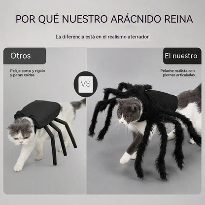 🎃🔥Disfraz de araña para mascotas de Halloween, disfraz de transformación de peluche aterrador para perros y gatos.