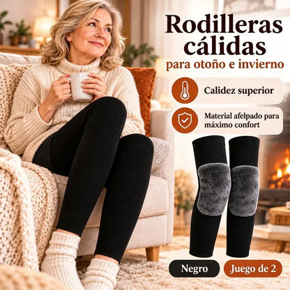 🧦❄️ Rodilleras Térmicas de Invierno con Forro Polar | Calentadores de Rodilla Extra Largos para Hombre y Mujer
