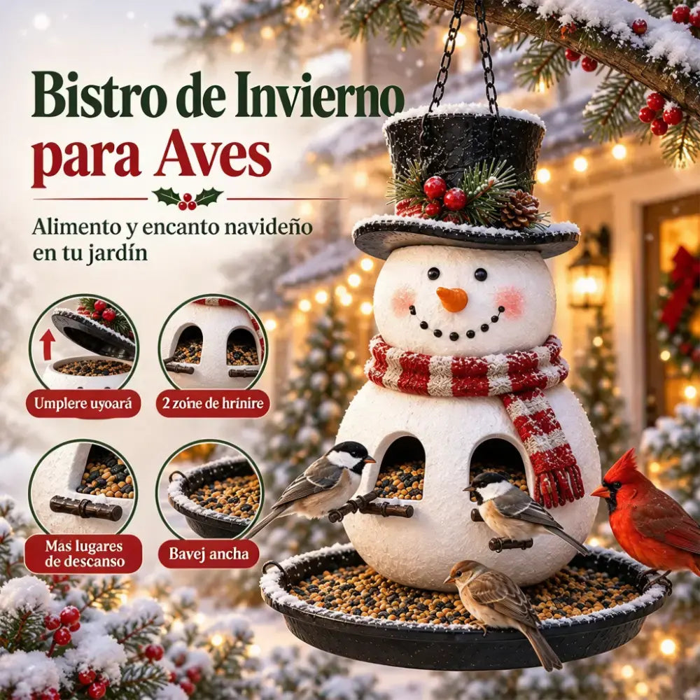 🎄🐦 Colección de comederos para pájaros navideños: comederos colgantes festivos para aves silvestres