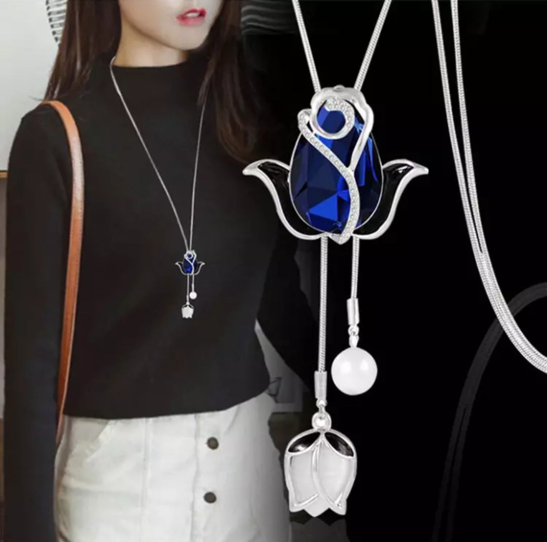 🔥⏰Oferta por tiempo limitado✨Cadena de suéter de tulipán versátil de nueva moda 2025