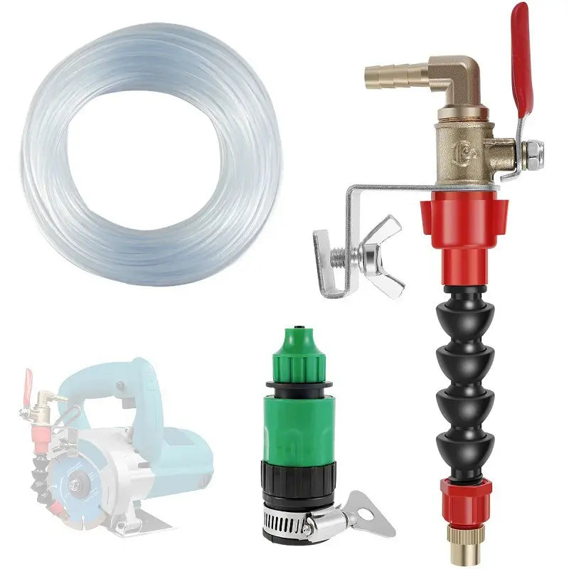 【Cabezal de aspersor + junta de conversión + tubería de agua de 5 metros】Cortador de agua + tubería de agua de PVC