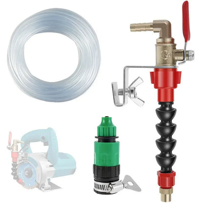 【Cabezal de aspersor + junta de conversión + tubería de agua de 5 metros】Cortador de agua + tubería de agua de PVC