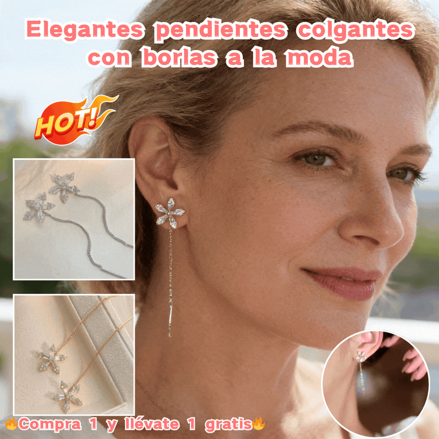 【Compra 1 y llévate 1 gratis】Elegantes pendientes colgantes con borlas a la moda