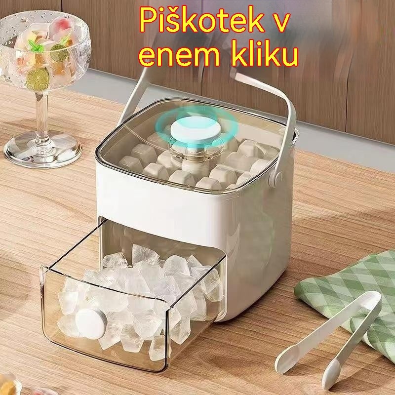 🧊 Pladenj za ledene kocke 2026 s pokrovom: Izdelava ledu je enostavna.