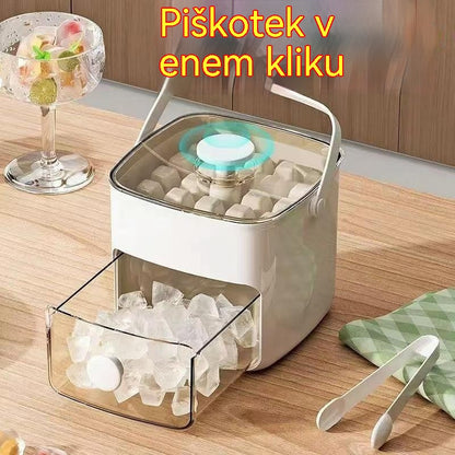 🧊 Pladenj za ledene kocke 2026 s pokrovom: Izdelava ledu je enostavna.