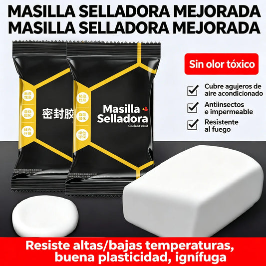 【10 piezas por 26€】🔧 Masilla Selladora Impermeable Blanca – Repara Agujeros de Aire Acondicionado, Paredes y Tuberías 💧🏠