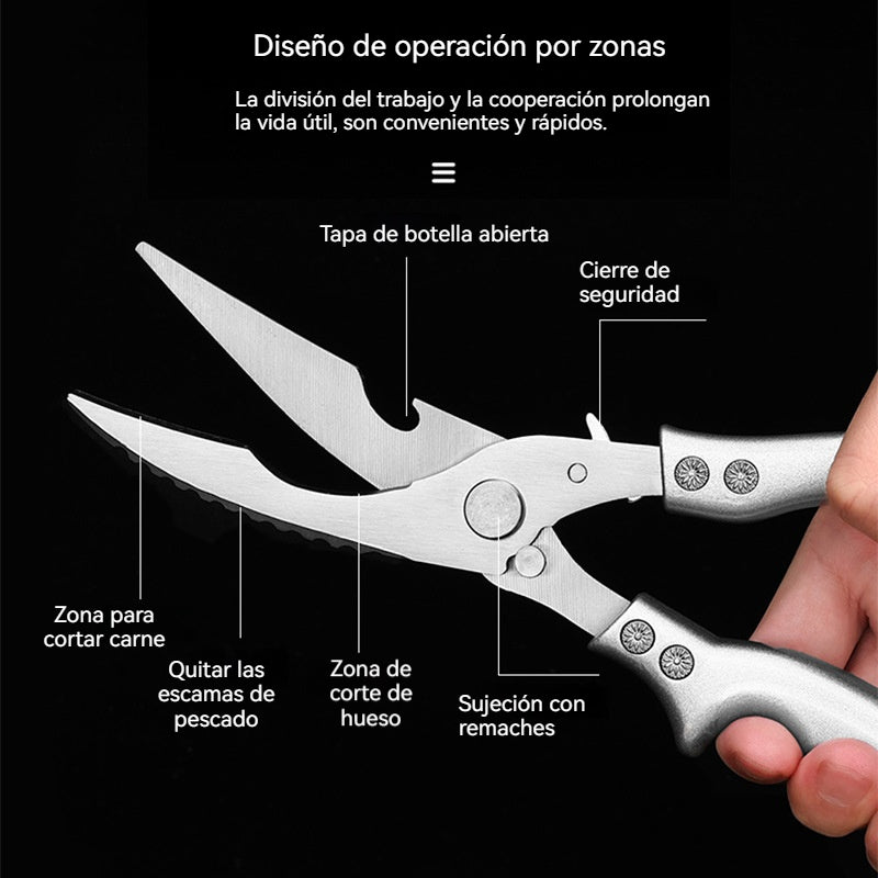 🔥【Compre 1 y obtenga 1 gratis】✂️Tijeras multifuncionales de acero inoxidable para cocina y hogar