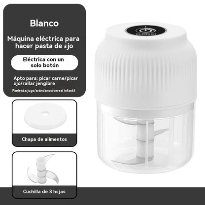 ✨⚡ Picadora de carne eléctrica multiusos ｜Pica ajo fácilmente, muele carne rápidamente, diseño recargable 🍖🧄