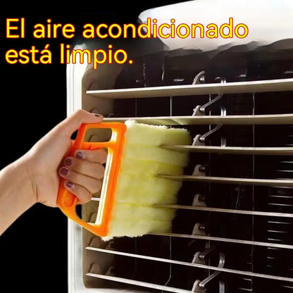 【2 pieza】Cepillo de limpieza de microfibra multifuncional —ideal para persianas, rejillas de aire acondicionado y rendijas— para eliminar el polvo sin esfuerzo.