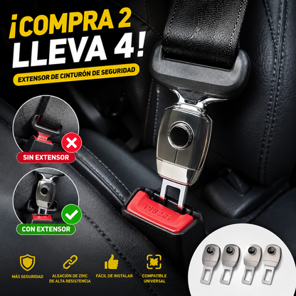 💥💥【Compra 2 y llévate 2 gratis】🚗👍Extensor de cinturón de seguridad de metal para coche