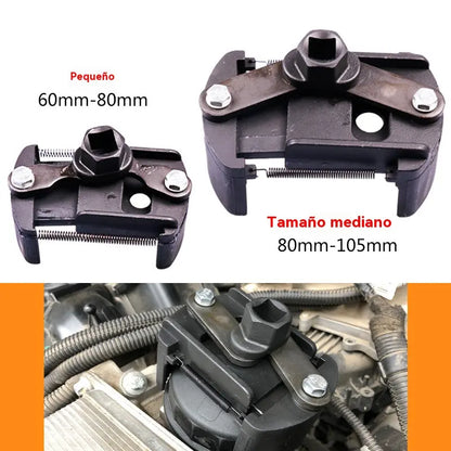 【60-80mm】Llave de extracción de filtro de automóvil ajustable en forma de U