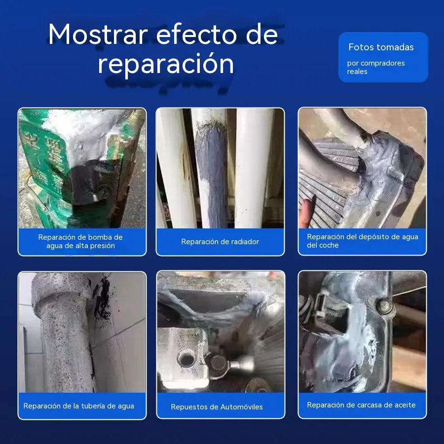 【Juego de 3 piezas】🔥¡50% de descuento por tiempo limitado! 🛠️Pegamento reparador de metal AB de alta resistencia