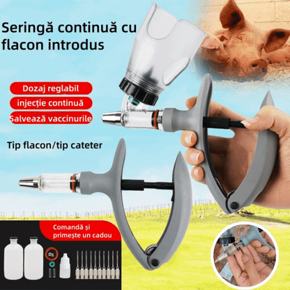 🐖🐖Jeringas ajustables automáticamente para cerdos, pollos, ganado vacuno y ovejas
