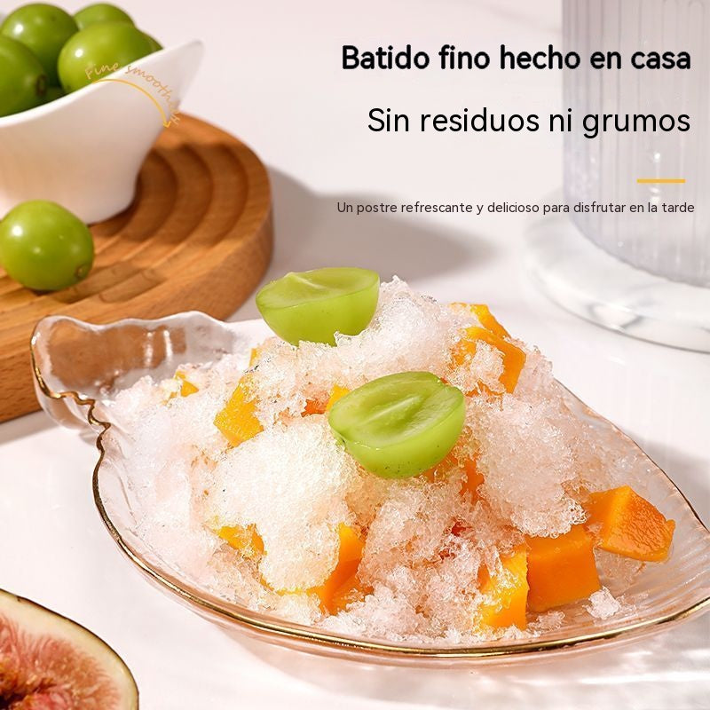 [Oferta especial de verano] Nueva mini máquina manual para hacer hielo en casa, trituradora de hielo con manivela