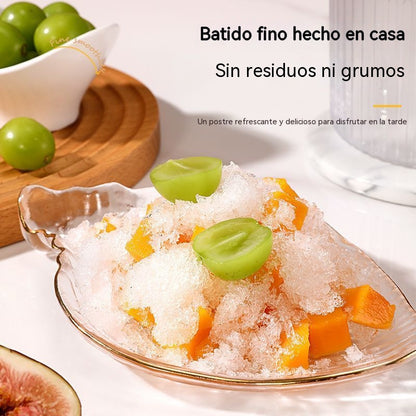 [Oferta especial de verano] Nueva mini máquina manual para hacer hielo en casa, trituradora de hielo con manivela