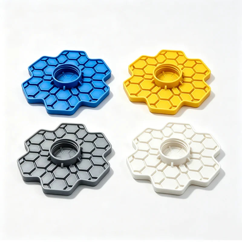 【4 piezas】Bebederos para abejas con diseño de panal y estaca – Dispensador de agua automático antiahogamiento para jardín