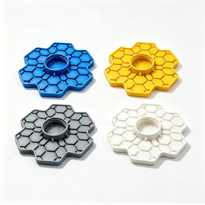 【4 piezas】Bebederos para abejas con diseño de panal y estaca – Dispensador de agua automático antiahogamiento para jardín