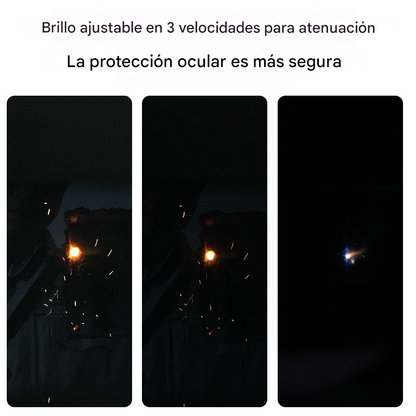 💥🔥🕶️ Gafas de soldadura con oscurecimiento automático, doble protección contra deslumbramiento y rayos UV.
