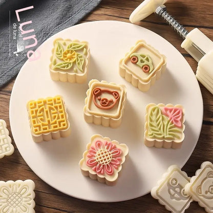 🔥Juego de moldes de 6 piezas por solo 24 €☕🍪Moldes manuales para hornear postres caseros