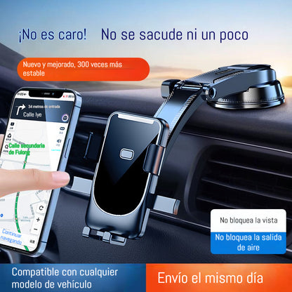 🔥【Compra 1 y llévate 1 gratis】🚗Soporte retráctil y giratorio para navegador GPS de coche con ventosa！