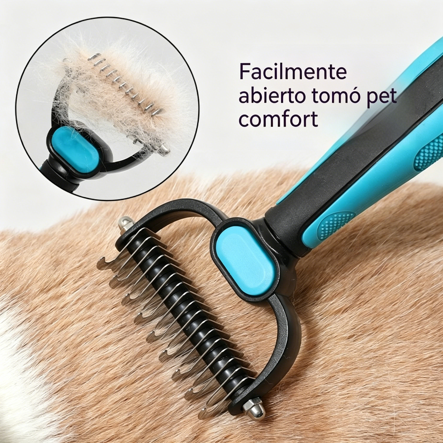 🐱🐕 【Compra uno y llévate otro gratis】Peine multifuncional 3 en 1 para pelo de mascotas, ideal para el cuidado del pelo de las mascotas.