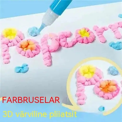 🎁【Osta 1, saa 1 tasuta】3D-printimispliiats lastele: popkorni stiilis mullijoonistus (ise-ise)