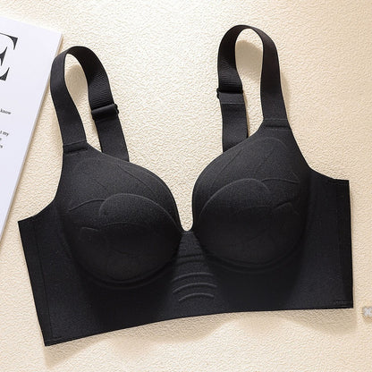 【Compra 1 y llévate 1 gratis】Ropa interior sin costuras de tallas grandes para mujer, sujetador push-up y de soporte para evitar la flacidez y la expansión hacia afuera.