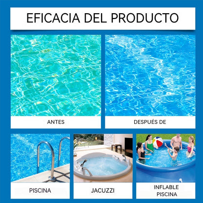 ⏰💦Compra 1 y recibe 1 gratis🏊‍♂️ Líquido Clarificador para Piscinas – Agua Transparente en Horas, Sin Esfuerzo ✨