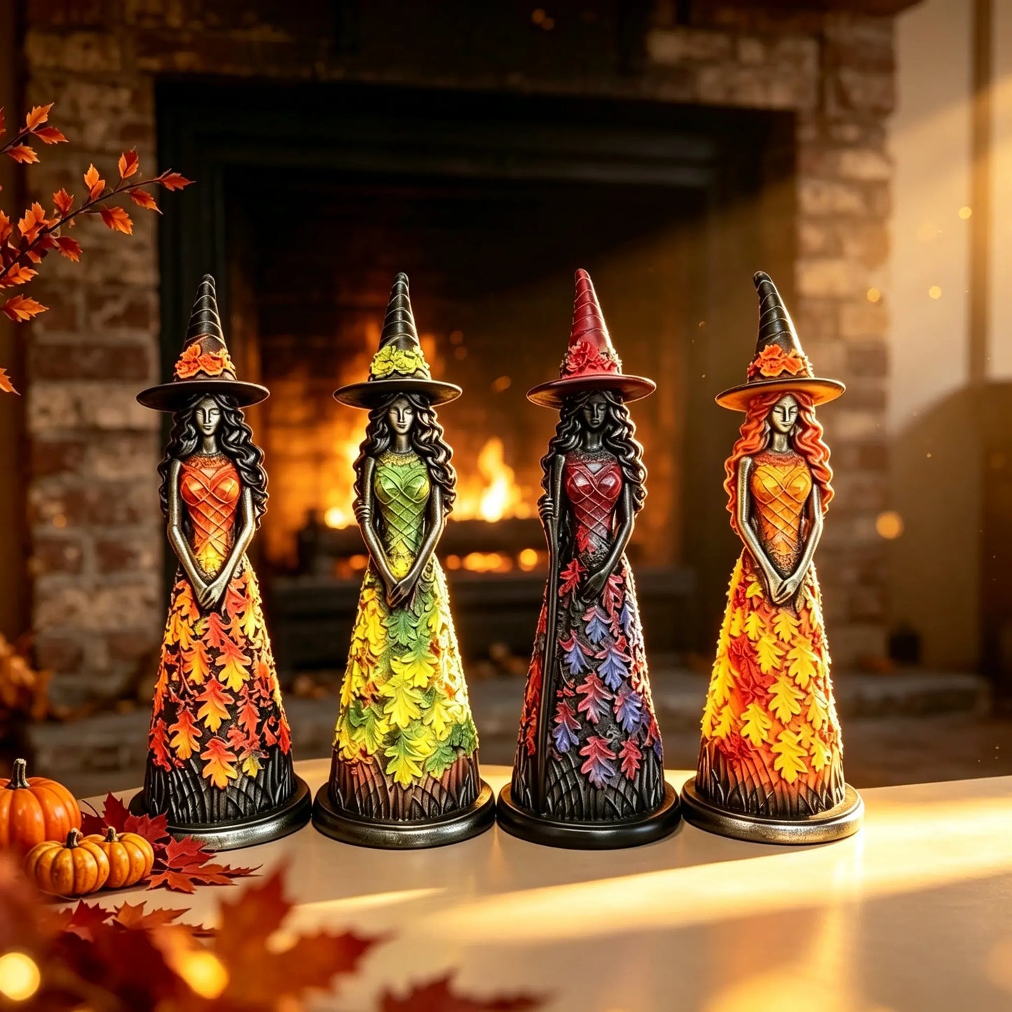 🧙‍♀️ Figura de bruja encantada de otoño