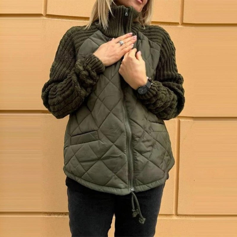 🔥 【S-3XL】Chaqueta acolchada de punto para mujer – ligera, cálida y perfecta para el invierno