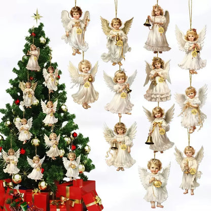 【12 piezas 22 euros】Decoración de ángel de madera para el hogar.