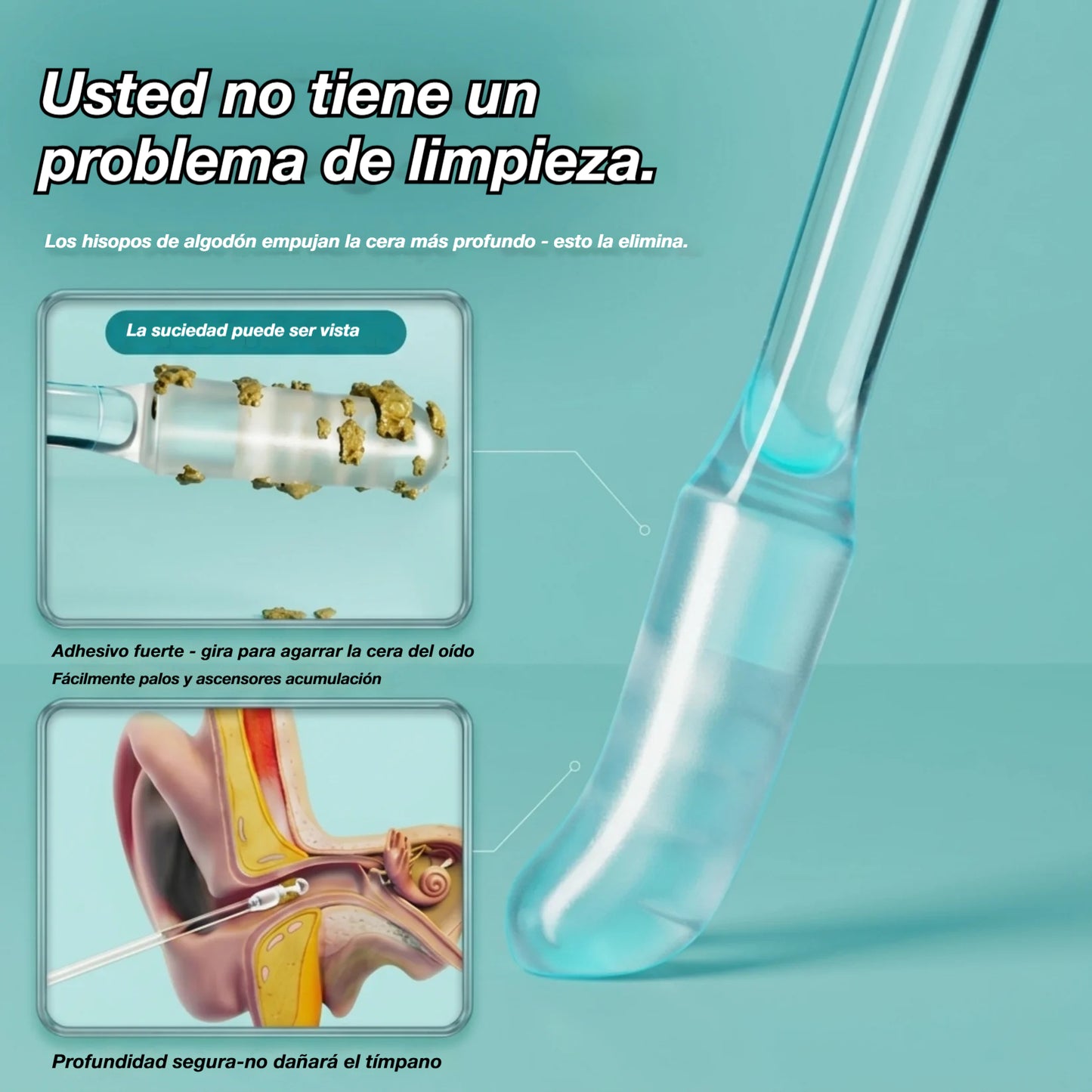 👂【40 piezas】Nuevo palito de limpieza de oídos especialmente diseñado