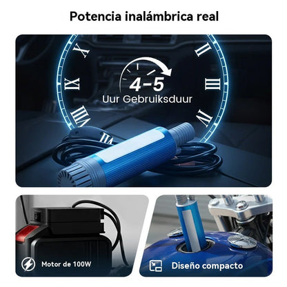 💥🔥Nueva bomba de aceite con batería de litio Denaqi, 21 V, bomba de aceite y agua de doble uso, batería de litio