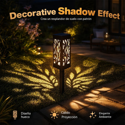 【Compra 1 y llévate 1 gratis】Luces solares impermeables para jardín con estacas