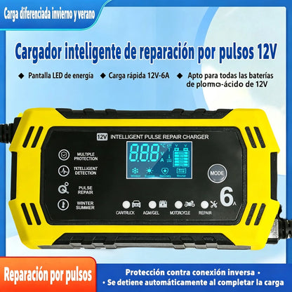 🔋Cargador y mantenedor de baterías inteligente