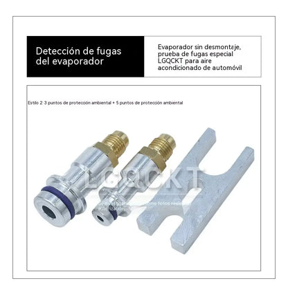 Herramienta para detectar fugas en el evaporador del aire acondicionado del automóvil