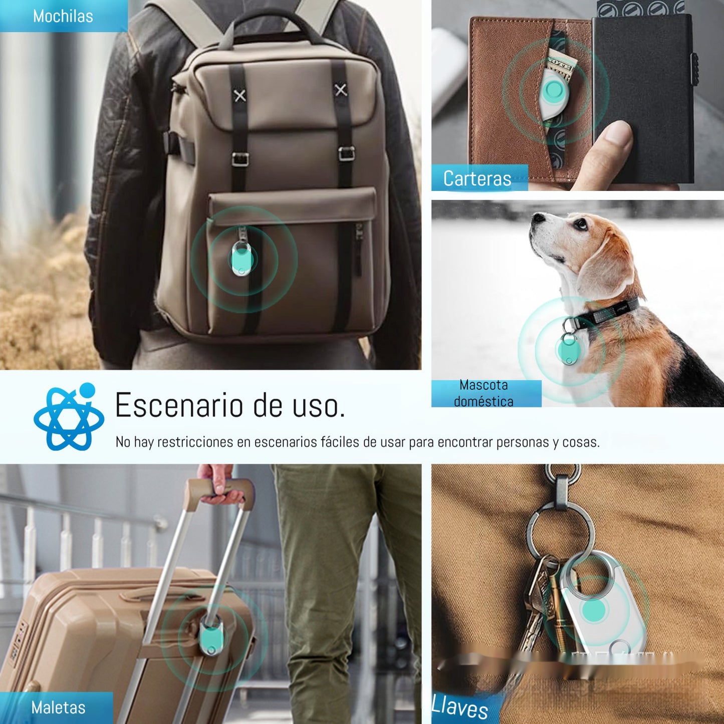 🐶📍Localizador GPS AirTag F11 para mascotas, compatible con el seguimiento de ubicación de Apple.