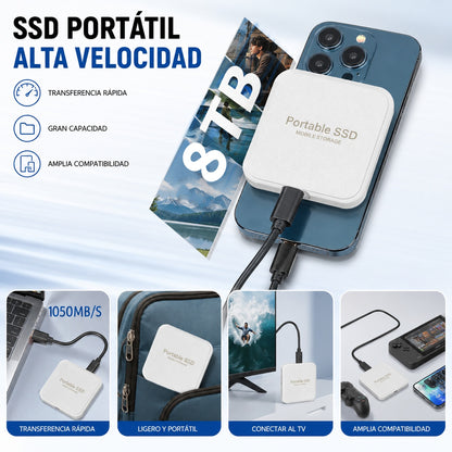 【8TB】Nuevo SSD portátil magnético: compatible con teléfonos móviles y ordenadores.