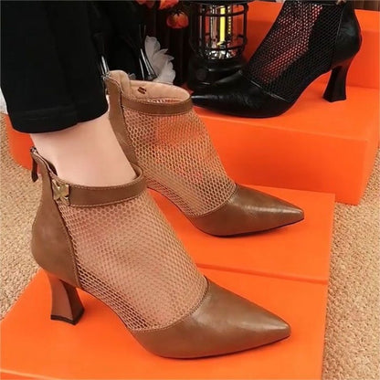 👠【35-40】Sandalias de piel suave con malla para primavera y verano de 2026
