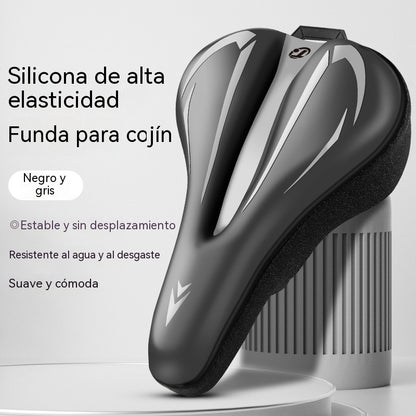 🚲Funda para sillín de bicicleta de montaña, fabricada en cuero de silicona grueso e impermeable, ultrasuave.