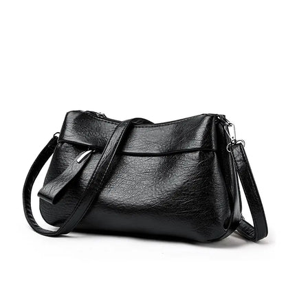 Nuevo bolso bandolera de piel suave y elegante para mujer, de tres compartimentos y gran capacidad.