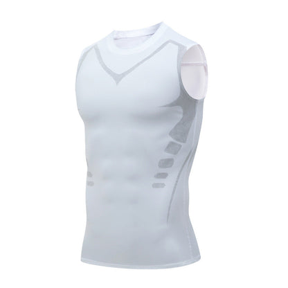 🛡️💎 Chaleco moldeador iónico: fresco y compresivo, alisa la grasa del abdomen y la cintura. Diseño invisible, luce aún mejor debajo de una camisa. ¡Recupera tu confianza! 💪✨